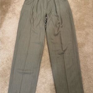 Size 40 Escada Women's Gray/ light green  Trousers, quit luxury, German made